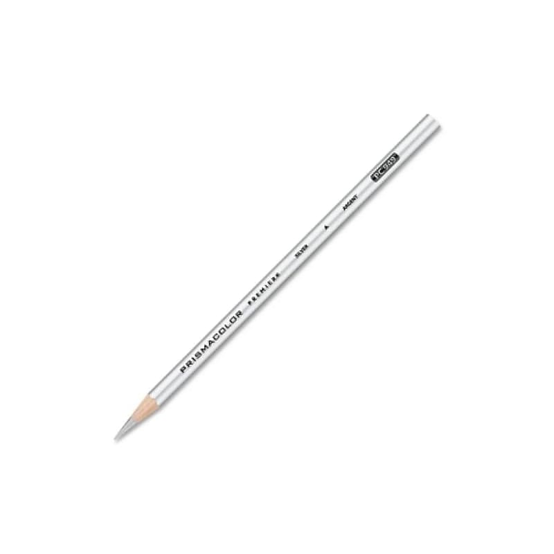 Prismacolor Thick Lead Art Pencil, Metallic Silver (652-03375) image 1