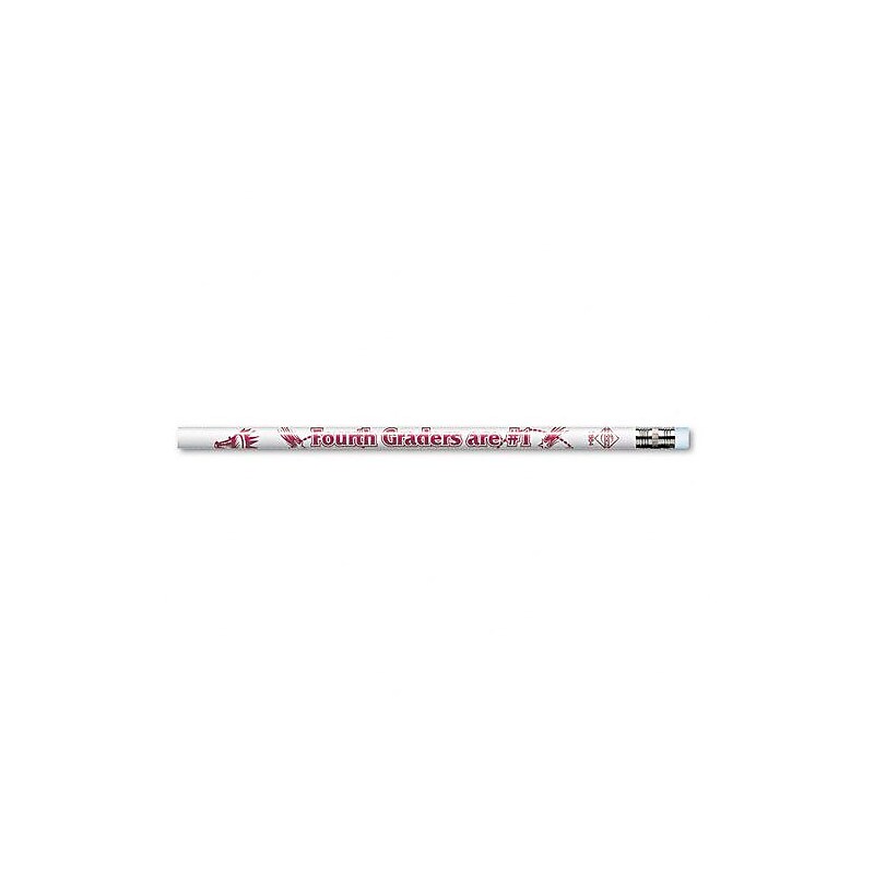 J.R. Moon 4th Graders Are #1 Motivational Pencil, Pack of 12 (JRM7864B) image 1