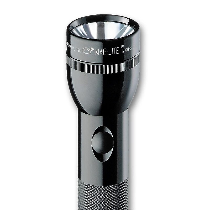 MAG-Lite® 5 7.5VDC D Alkaline Black Aluminum Alloy Standard Flashlight, Krypton image 1