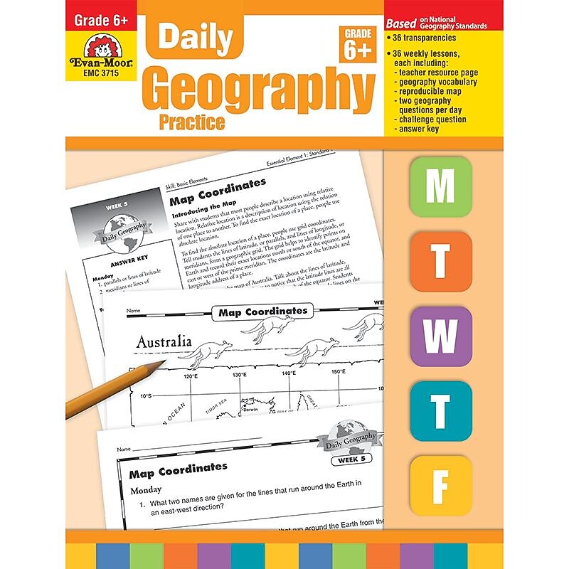 Evan-Moor Daily Geography Practice Resource Book, Grade 6 (EMC3715) image 1