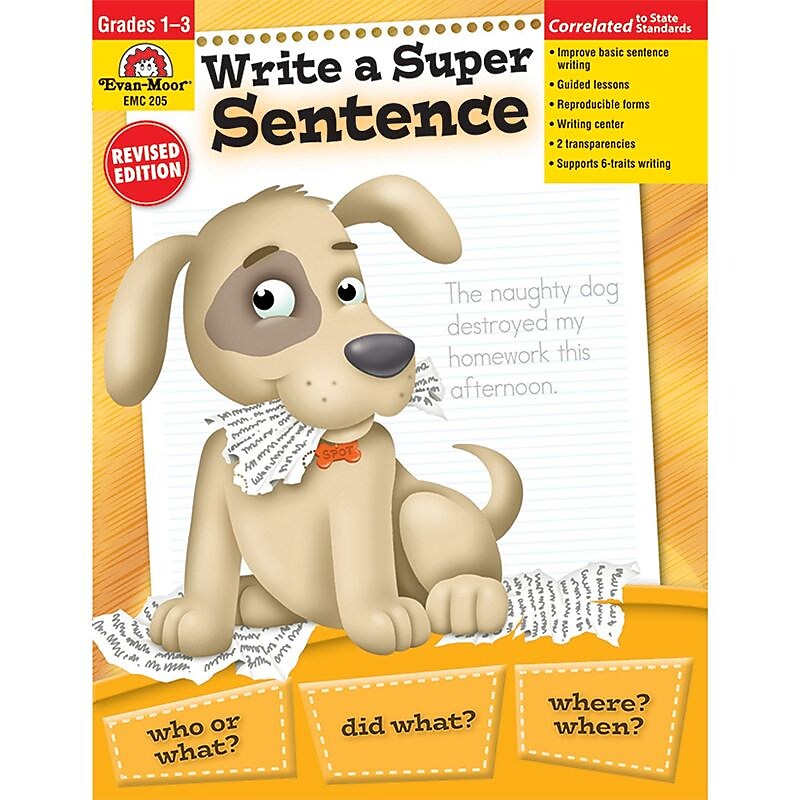 Write A Super Sentence, Grades 1-3 image 1