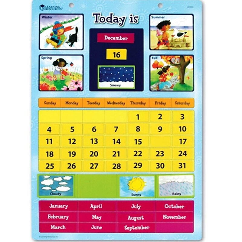 Learning Resources Magnetic Learning Calendar (LER0504) image 1