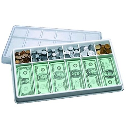 EvanMoor Learning Advantage Play Money Kit, 500 Bills/500 Coins/Money