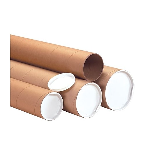 Mailing Tubes with Caps, Jumbo, Round, Kraft, 6 x 30, .125 thick for  $7.16 Online