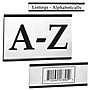 3" x 6" "C" Channel Card Holder, White/Black (LH198)~#|#~m003578368_sc7