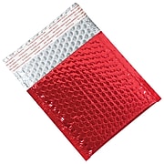 Staples 7 1/2" x 11" Red Glamour Bubble Mailer, 72/Case