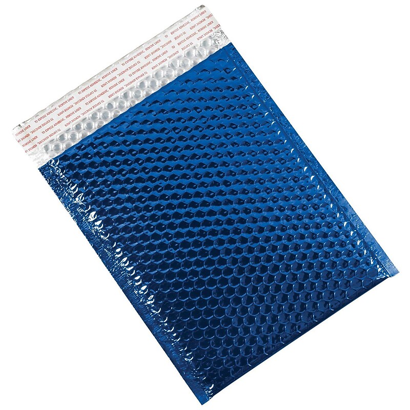 9" x 11.5" Self-Sealing Bubble Mailer, Blue, 100/Carton (GBM0911B) image 1