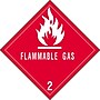 Tape Logic Flammable Gas - 2" Tape Logic Shipping Label, 4" x 4", 500/Roll~#|#~m003578428_sc7