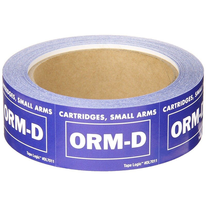 Tape Logic Cartridges, Small Arms ORM-D Shipping Label, 1 3/8" x 2 1/4", 500/Roll image 1