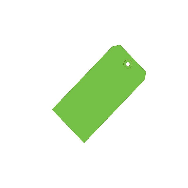 Shipping Tag, 13 Pt, 2 3/4" x 1 3/8", Green, 1000/Case (G11011D) image 1