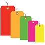 2 3/4" x 1 3/8" - Fluorescent Yellow 13 Pt. Shipping Tag - Pre-Wired, 1000/Case~#|#~m003578465_sc7
