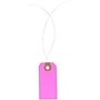 2 3/4" x 1 3/8" - Fluorescent Pink 13 Pt. Shipping Tag - Pre-Wired, 1000/Case~#|#~m003578466_sc7