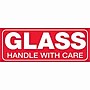 Tape Logic Labels, "Glass - Handle With Care", 1 1/2" x 4", Red/White, 500/Roll~#|#~m003578532_sc7