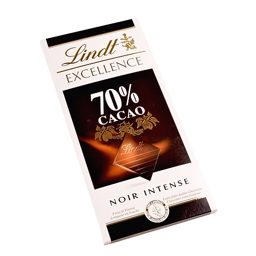Lindt Excellence 70 Cocoa Dark Chocolate Bars, 3.5 oz. Bars, 12 Bars