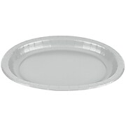 Creative Converting Shimmering Silver Oval Plates, 24 Count (DTC433281OVAL)