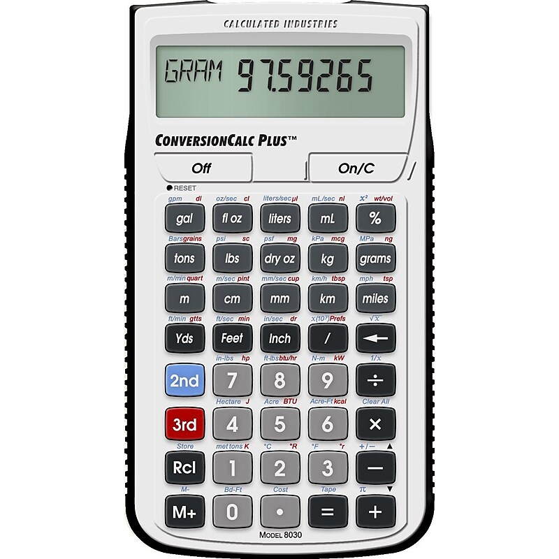 Calculated Industries Ultimate Professional (8030) Construction Calculator, Silver/Black image 1