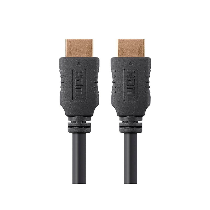 Monoprice 8' High Speed HDMI Male to Male 28AWG Cable With Ferrite Cores, Black image 1