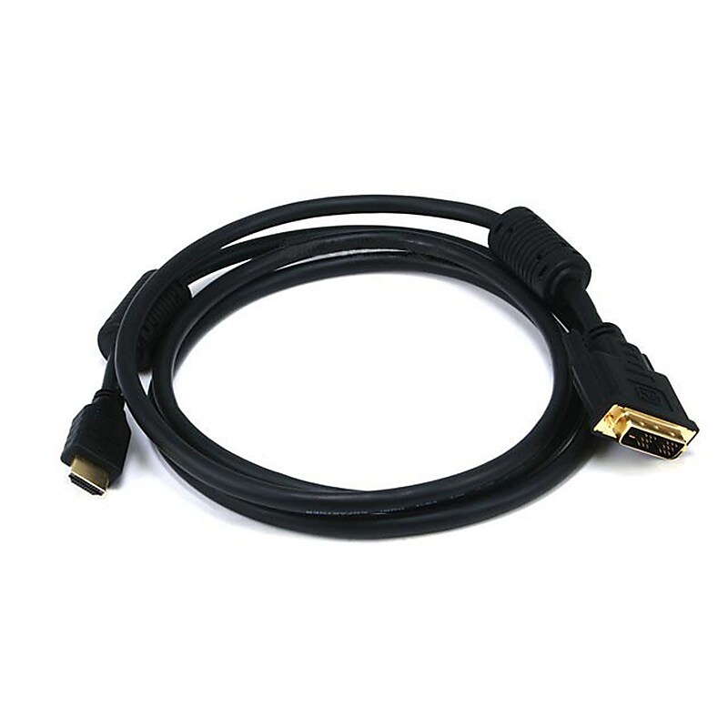 Monoprice 2404 6' HDMI/DVI-D Audio/Video Cable, Black image 1