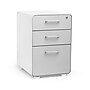 Stow 3-Drawer File Cabinet, White + Light Gray~#|#~m003579865_sc7