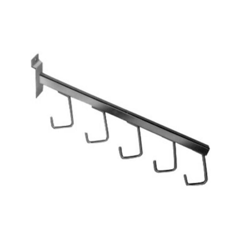 Nahanco Square Tubing 5-Hook Waterfall, Black (SW5HB) image 1