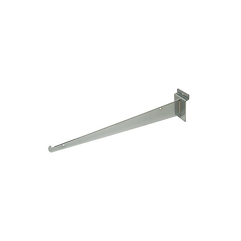 Nahanco 14" Slatwall Shelf Bracket, Chrome (SW14KB) image 1