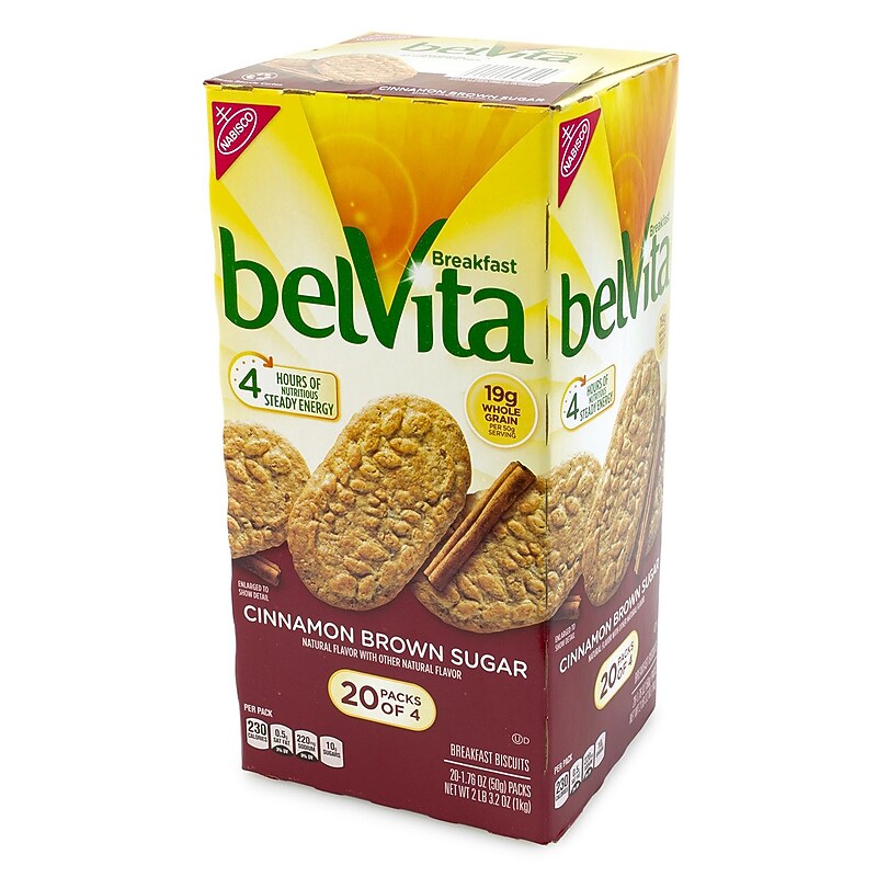Belvita Breakfast Cinnamon Brown Sugar Breakfast Bars, 20 Packs/Box (220-00507) image 1