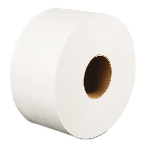 Boardwalk® Jumbo Roll Bathroom Tissue, 2Ply, White, 3.2" X 525 Ft, 12