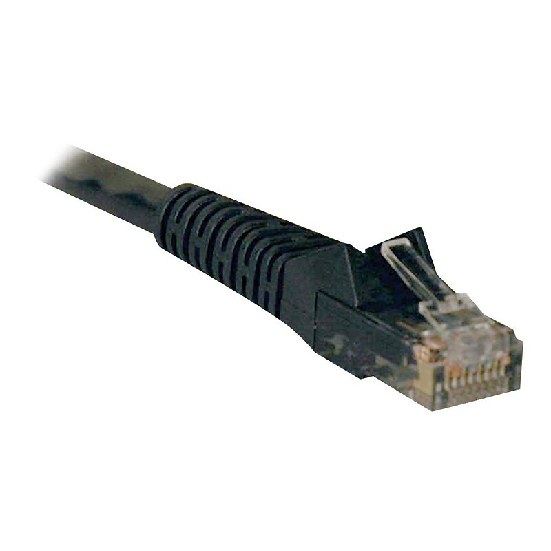 Tripp Lite N201 1' RJ45 Male/Male Cat6 Gigabit Snagless Molded Patch Cable, Black image 1