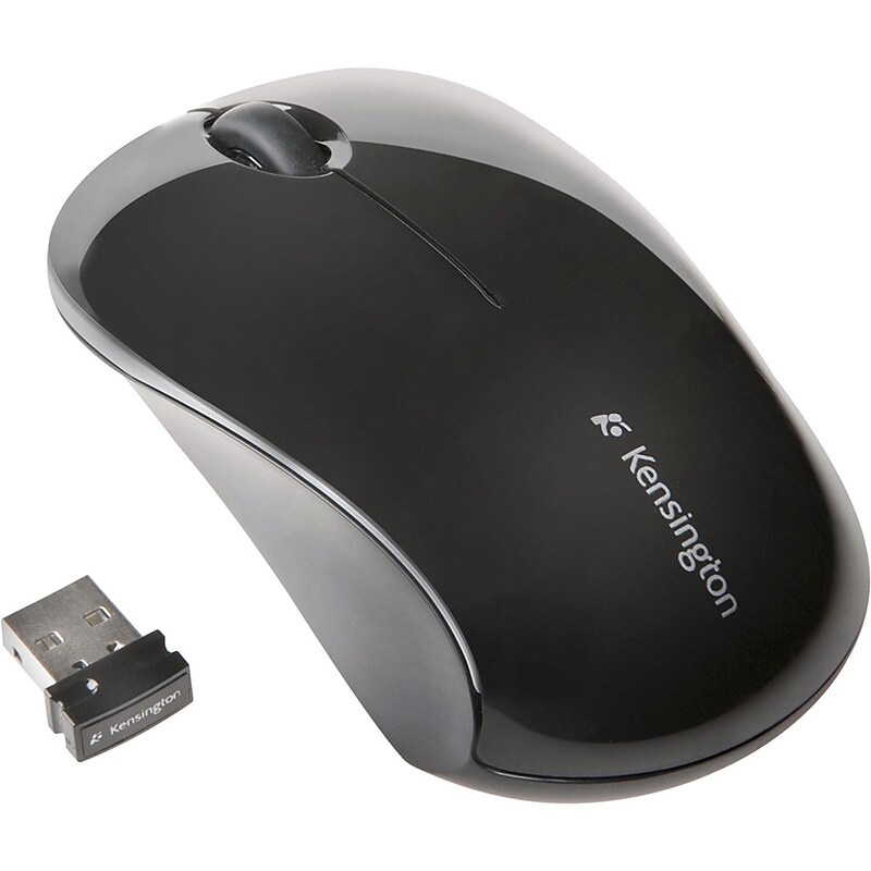 Kensington Mouse Wireless Ambidextrous Optical Mouse, Black (K74532WWA) image 1