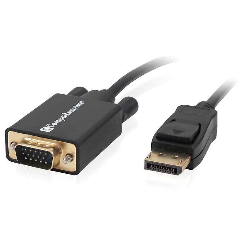 Comprehensive® CCN-DP2VGA6 6' DisplayPort/VGA Converter Cable, Black image 1