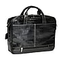 Siamod MONTEROSSO, SETTEMBRE, Embossed Crocco Leather, Medium Ladies Laptop Briefcase, Black (35525)~#|#~m003636979_sc7