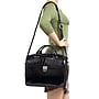 Siamod MONTEROSSO, SETTEMBRE, Embossed Crocco Leather, Medium Ladies Laptop Briefcase, Black (35525)~#|#~m003636980_sc7
