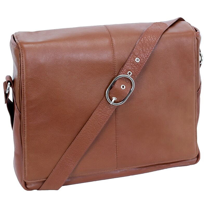 Siamod VERNAZZA Leather Messenger Bag, Cognac (45354) image 1