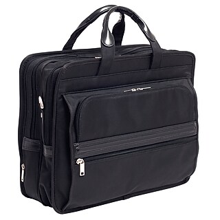 McKlein R Series Laptop Briefcase, Black Leather (83985) Staples