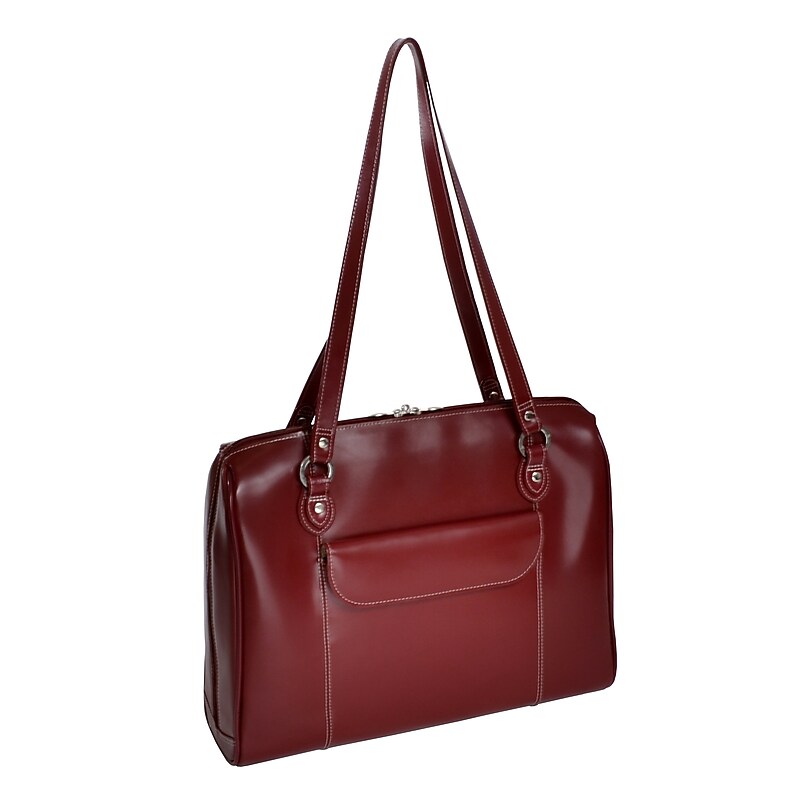 McKlein W Series, GLENVIEW, Genuine Cowhide Leather, Ladies' Laptop Briefcase, Red (94746) image 1