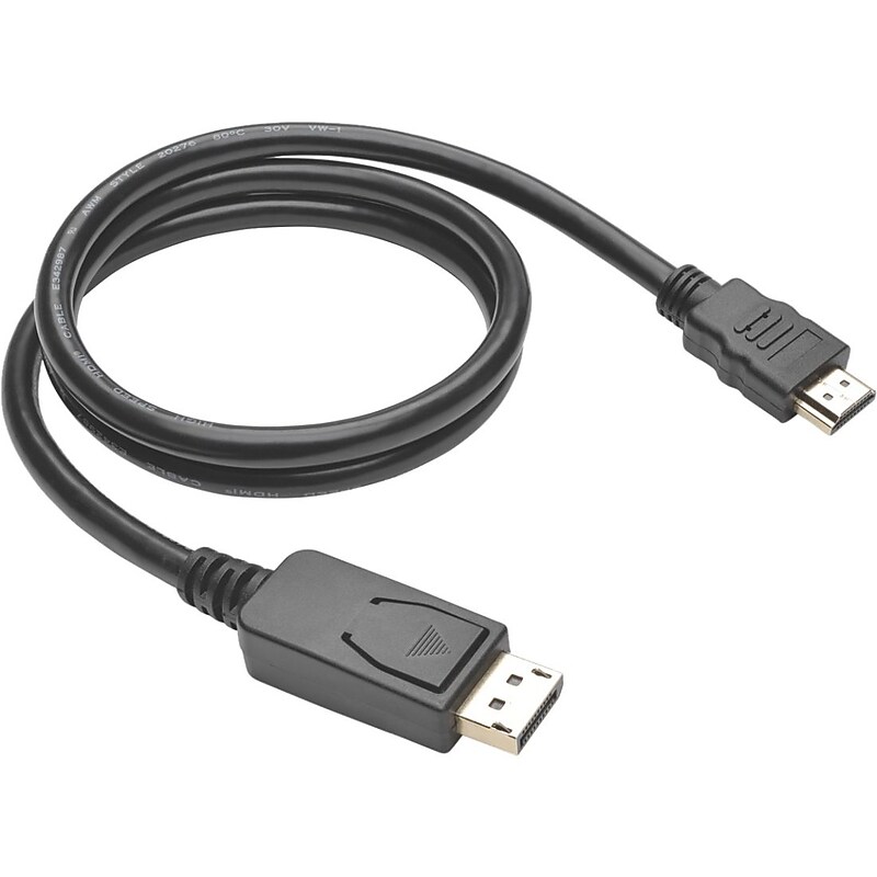 Tripp Lite P582-003-V2 DisplayPort to HDMI Adapter Cable, 3', Black image 1
