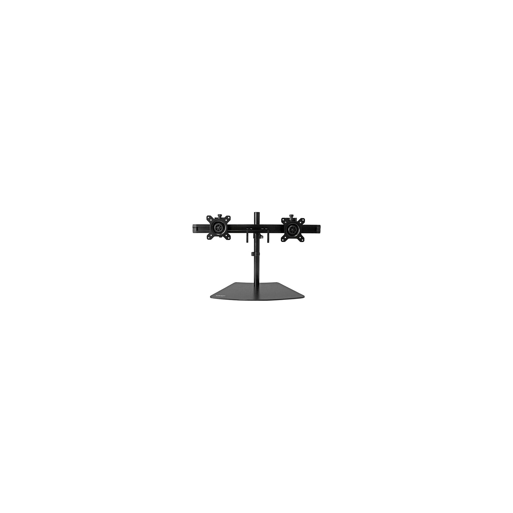 StarTech Dual Monitor Stand, Adjustable Arm, Up to 24″, Black (ARMBARDUO) Simolary simolary.com