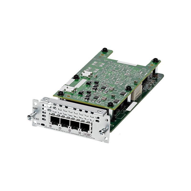 Cisco™ Network Interface Card, 4 x FXO Port (NIM-4FXO=) image 1