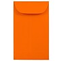 JAM Paper #3 Coin Business Colored Envelopes, 2.5 x 4.25, Orange Recycled, 25/Pack (356730538)~#|#~m003750592_sc7