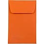 JAM Paper #1 Coin Business Colored Envelopes, 2.25 x 3.5, Orange Recycled, Bulk 1000/Carton (352627815C)~#|#~m003750604_sc7