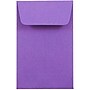 JAM Paper #1 Coin Business Colored Envelopes, 2.25 x 3.5, Violet Purple Recycled, Bulk 1000/Carton (353027837C)~#|#~m003750607_sc7