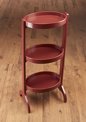 AA Importing Multi-Tiered Plant Stand; Red