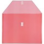 JAM Paper® Plastic Envelopes with Hook & Loop Closure, Letter Booklet, 9.75 x 13, Red, 12/Pack (218V0RE)~#|#~m003757931_sc7