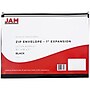 JAM Paper Standard Plastic Document File, Letter, Black, 12/Pack (218Z1BL)~#|#~m003757934_sc7