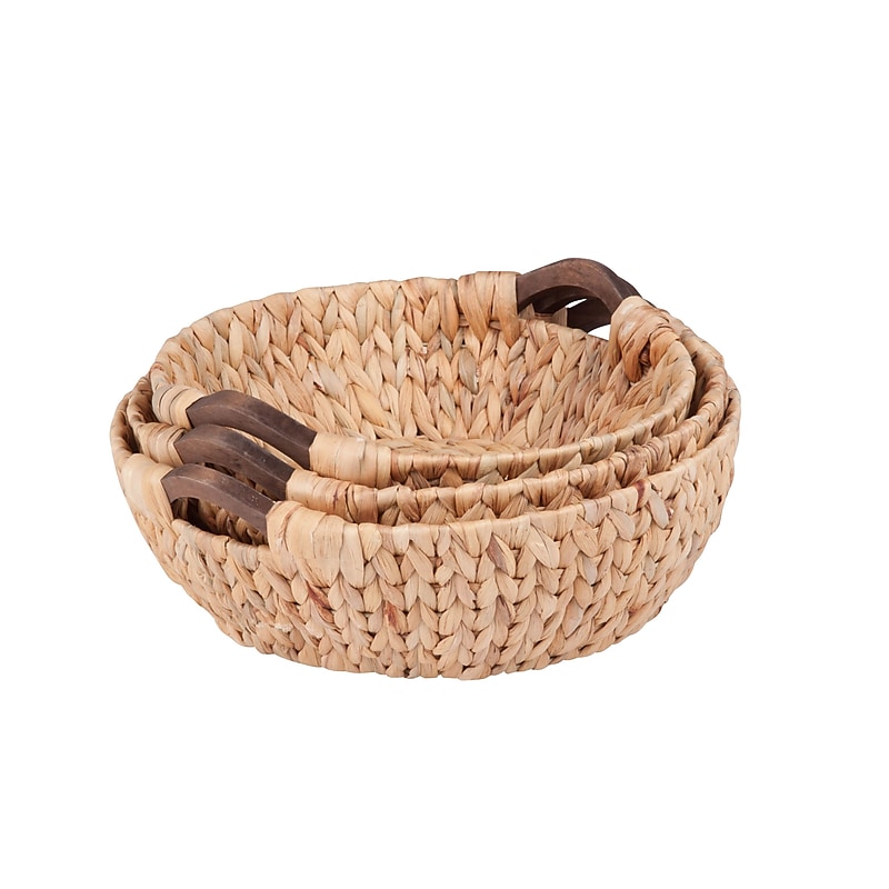 Honey Can Do Circular Water Hyacinth Basket Set (STO-04469) image 1