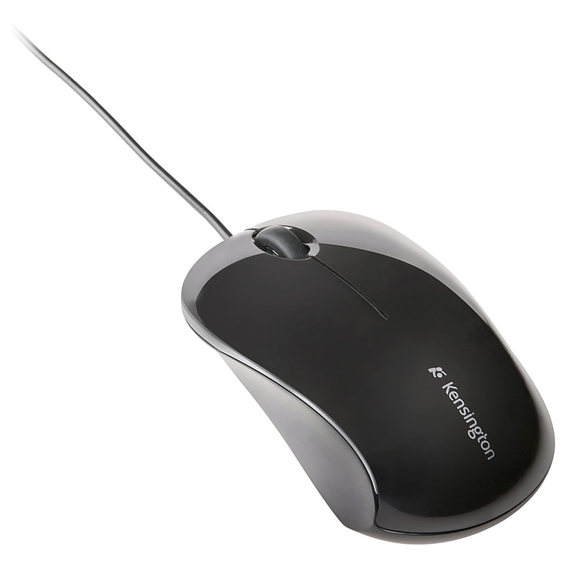 Kensington Mouse for Life Ergonomic Ambidextrous Optical USB Mouse, Black (K74531WW) image 1