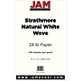 JAM Paper® Legal Strathmore 24lb Paper, 8.5 x 14, Natural White Wove, 100 Sheets/Pack (2203719139)~#|#~m003759504_sc7