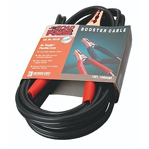 10-Gauge Coleman Cable 08120 12-Feet Light-Duty Booster Cables