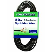 Coleman Cable 096375008 18/7 50-Foot Sprinkler System Wire, Suitable for Direct Burial