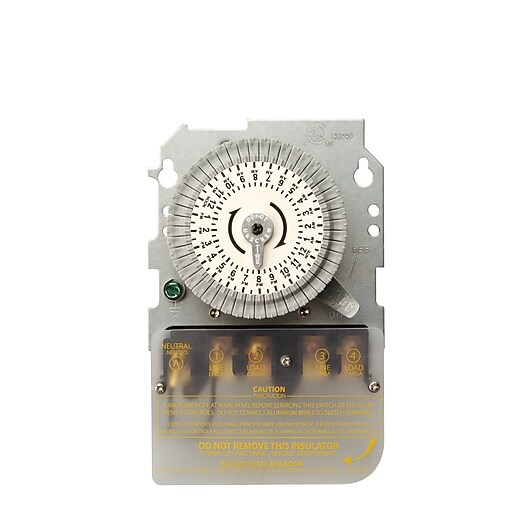 Woods 59104 208-277-Volt DPST 24-Hour Mechanical Time Switch, 40